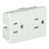 DOUB SAF EARTH SOCK (USA) 15A-127V - 3 MOD WH