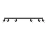 CEILING LAMP NERO 6 BLACK/CHROME GU10 6X40W IP20