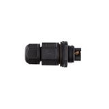 Straight cable connector L20, 2-pin, IP67, screw