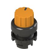 Knob selector, 2 positions orange with marking