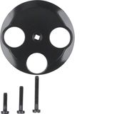 Antenna contact cover 2(3) cutouts, Series 1930/Glass, black