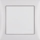 Mains adapter frame, S.1, p. white, matt, plastic