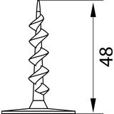 KWM-50 Screw-in plug for insulated mounting