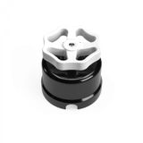 Switch/Diverter in black porcelain with knob