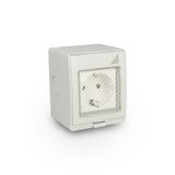 Single Schuko surface-mounted socket GPNS IP55 "AQUA55"