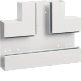 T-piece made of basic profile for BRS 68x210mm upper part 80mm sheet steel traffic white