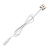 Connector for DC bar with output power connector (socket) max. 8A white