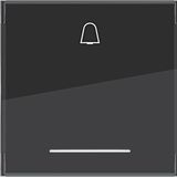 Seesaw 1-v, bell symbol, large text field, clear lens, A.x/C.x, matte black