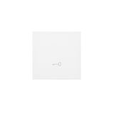 Single button with pictogram for switches and push buttons, white matt