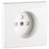 SAFETY C.PLAT F/EARTH SOCKET (FRENCH) WHITE
