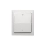 Splash-proof double pole switch, 16AX, white