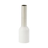 Single insulated sleeve terminal HI 2.5/10-bi white, Al/Cu