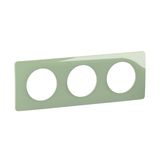 PLATE 3 GANG CELADON GREEN