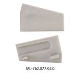End cap for ST left, silver color, 1 pc