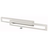 XLSPL1SO8 Plinth, side panels for HxD 100 x 800mm, grey, with cable duct cutout