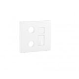 COV F/R-TV-RJ45/R-TV-RJ45-FO MULT SOCKT MT WH