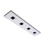 MODUS EPS4000, white rectangle 1230x225mm, 4x4 black optics, lenses 80°, LED 830