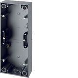 Surface-mtd housing 3gang, S.1, al. matt