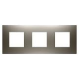 EGO INTERNATIONAL PLATE - IN PAINTED TECHNOPOLYMER - 2+2+2 MODULES HORIZONTAL - STEEL - CHORUSMART