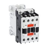 Three-pole contactor, IEC operating current Ie (AC3) = 12A, DC coil, 24VDC, 1NO auxiliary contact