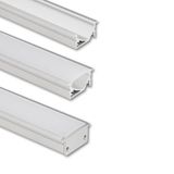 Built-in aluminum profile VA 30x14mm, White diffuser, 1m