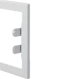 Wall connection panel for BR/A/S 85x130mm upper part 80mm made of sheet steel traffic white