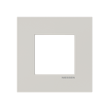 Frame 1-gang / 2-modules - Niessen logo - S - Dune