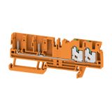 Pluggable terminal, SNAP IN, orange, 2.5 mm², 24 A, Number of connecti