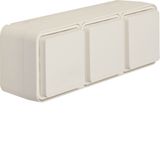 3-way horizontal socket with housing, W.1, p.white