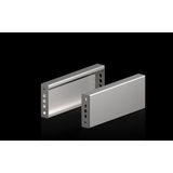 Base/plinth trim panels, sides, for VX base/plinth system, stainless steel New version