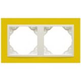 DOUBLE FRAME YELLOW/ICE