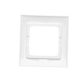 Double two way switch with LED indicator light, 10AX, cream white/electro white