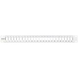 Patchpanel 19" empty for 24 modules (SFA)(SFB), 1U, RAL7035