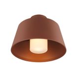 PHOTONI, ceiling-mounted light, conical, 1x max. 13W, E27, rust