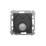 Switch with motion sensor and relay, black matt