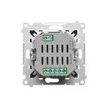 Single IEC antenna socket - male terminal, (module), Simon 24, IP20, white
