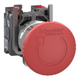 Metal D40 E-stop trigger TTR 2NC Push-in