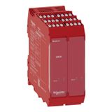 8 safety relay outputs exp. screw term