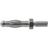 4 mm Panel plug, Screw connection, nickel-plated
