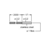 Plastic Fiber Single Conductor — Jacketed Optical Cable Made of Plastic Fiber   PIF46U