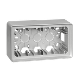 Surface mounted double box, aluminum