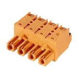 PCB plug-in connector, female plug, 7.62 mm, Number of poles: 6, 180°, PUSH IN with actuator, Clamping range, max. : 2.5 mm², Box