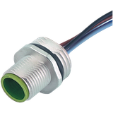 M12 male recept. A-cod. front PUR-wires 5x0.34 0.2m PU = 50