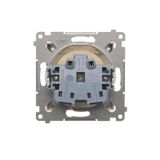 SAT-SAT-RTV double aerial socket, atten.: 1dB, Bronze matt, metalic