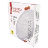 LED panel VIXXO 100mm, round, built-in, white, 7.5W neutral white
