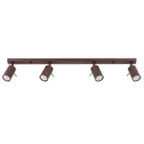 Ceiling lamp RING 4L brown