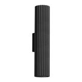 BLACK VERTICAL UP-DOWN CARBON WALL LAMP FOR ELEGANT ROOMS