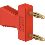 Jumper, pitch 12 mm, 70 V, 10 A, gold-plated, red, 63.9354-22