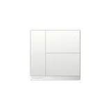 KNX pushbutton switch 6-fold, brushed steel