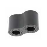 Ceiling luminaire AVEIRO DUO BIS, GU10, IP20, max. 2*20 W, double, round, black